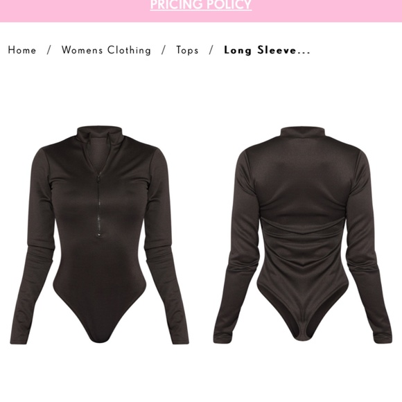 Pretty Littke Thing scuba high neck bodysuit. Worn a couple of times - Picture 3 of 5